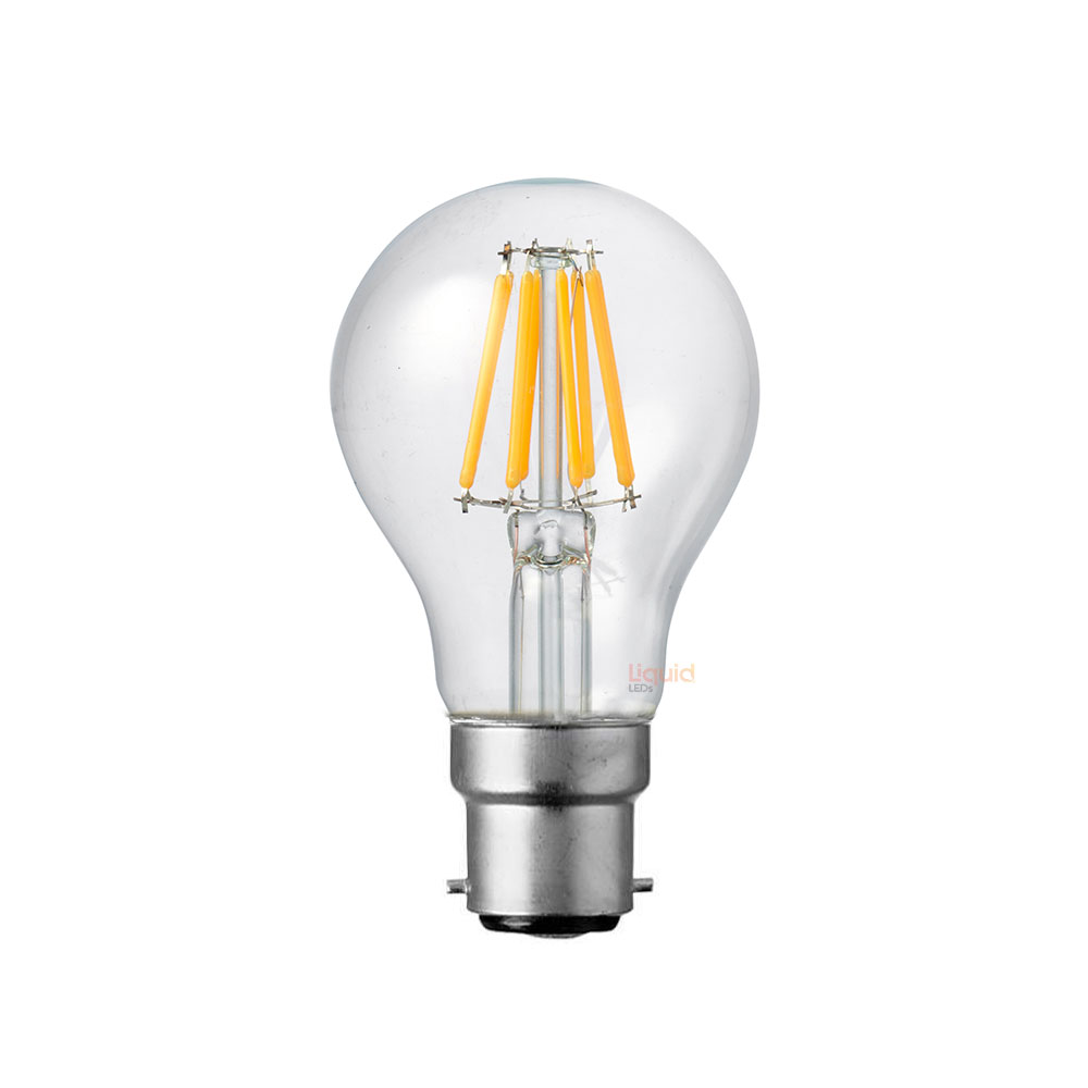 Filament Clear 12~24V DC GLS LED 8W B22 Dimmable / Natural White - F822-A60-C-12V-40K