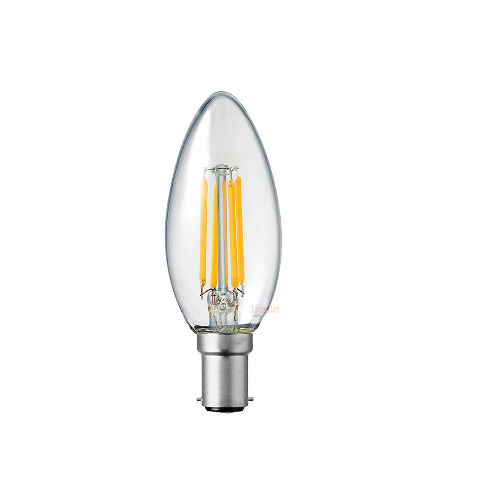 Filament Clear Candle LED 4W B15 Dimmable / Warm White  - F415-C35-C-30K