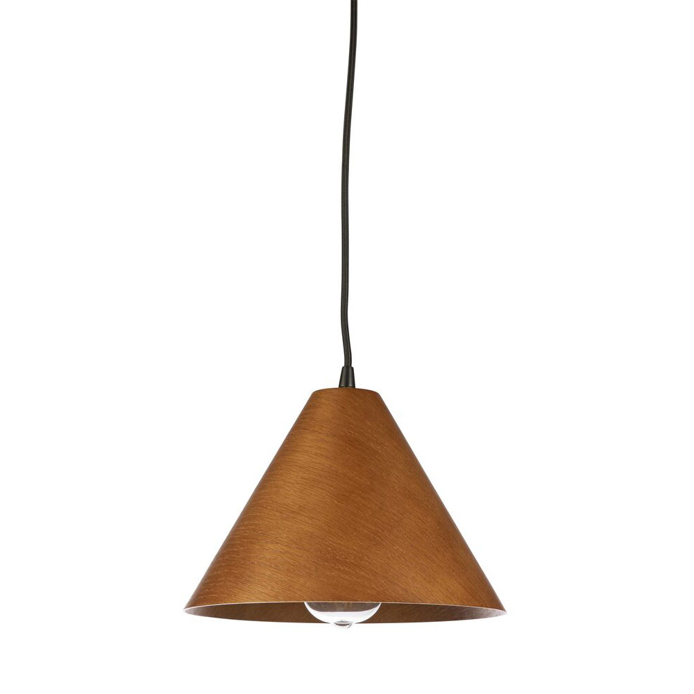 Borneo 1 Light Timber Pendant Small Walnut - BORNEO-25-WN