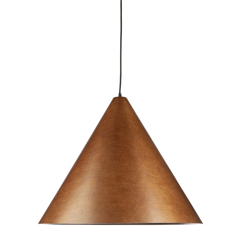 Borneo 1 Light Timber Pendant Extra Large Walnut - BORNEO-62-WN