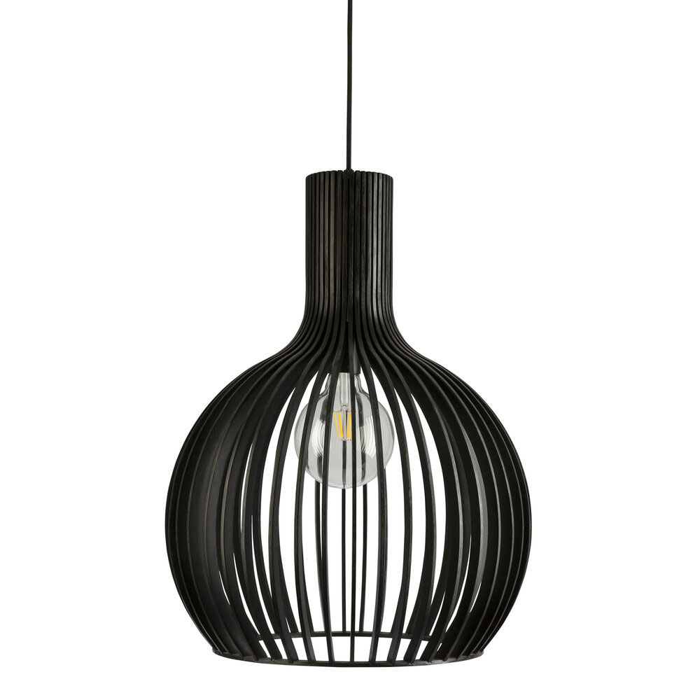 Guarin 1 Light Pendant Large Black - GUARIN-50 BLK