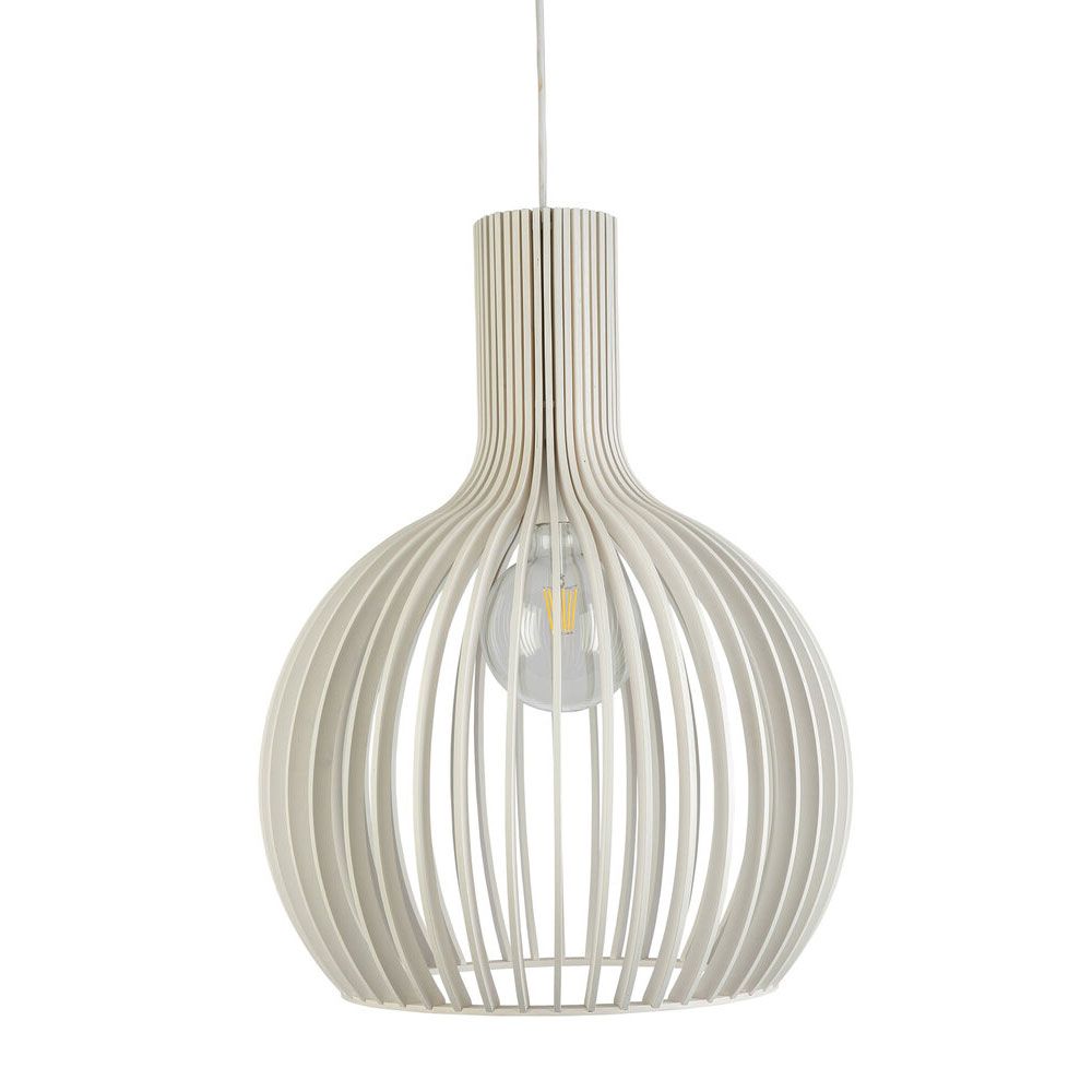 Guarin 1 Light Pendant Medium White - GUARIN-40 WHT