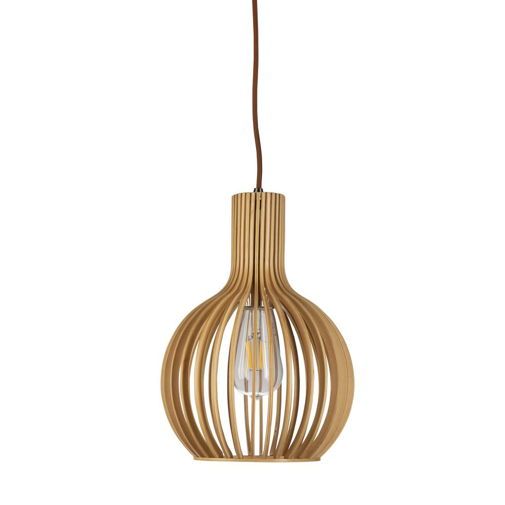 Guarin 1 Light Pendant Small Wood - GUARIN-30-Wood