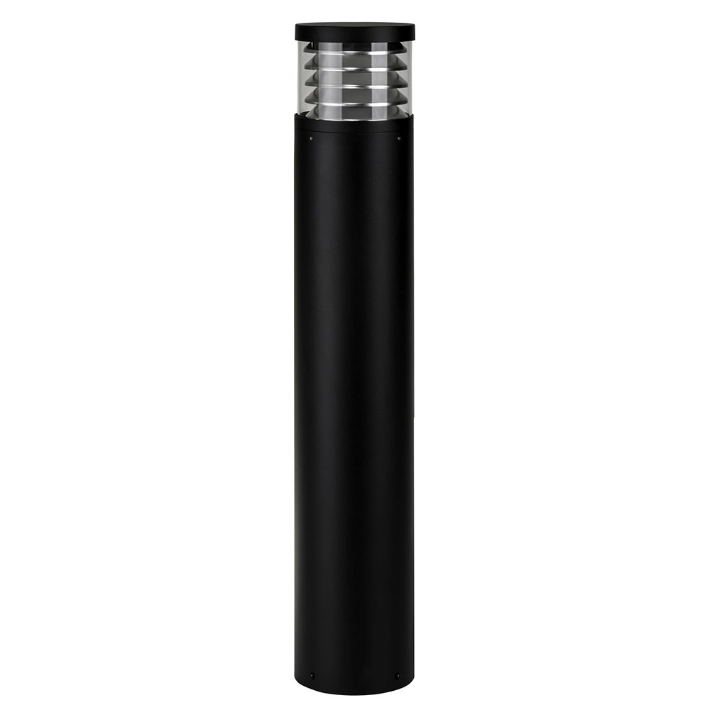 Roga 24W LED 1000mm Louvred Bollard 240V Black / Tri-Colour - HCP-262440