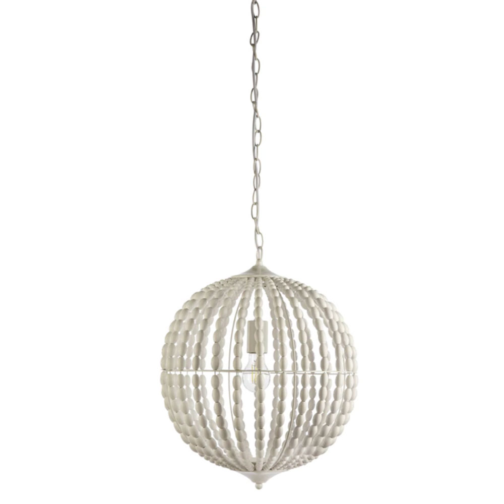 Novak 1 Light Pendant White - NOVAK-1L WHT