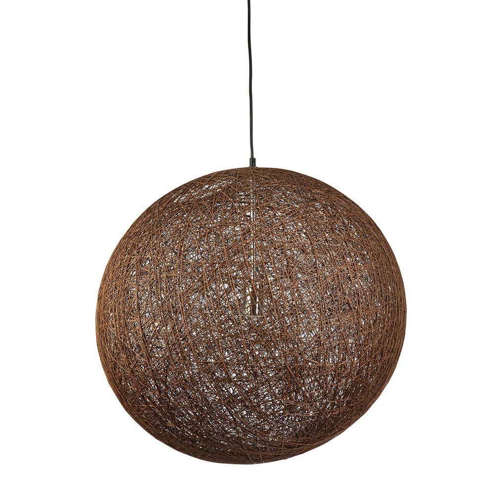 Toronto 1 Light Pendant Medium Dark Brown - TORONTO-60-DRB