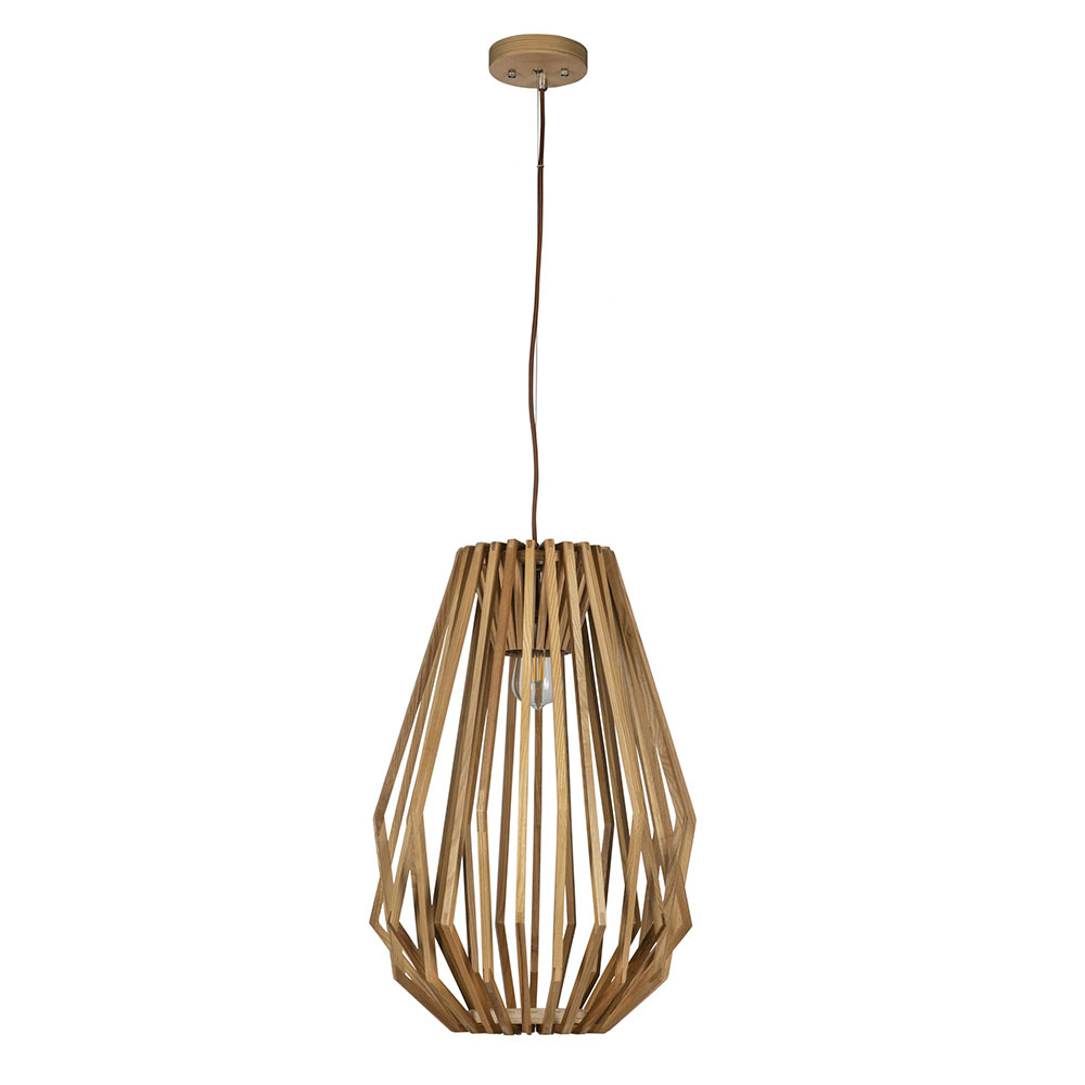 Ragusa 1 Light Pendant Long Wood - RAGUSA-LO WOOD