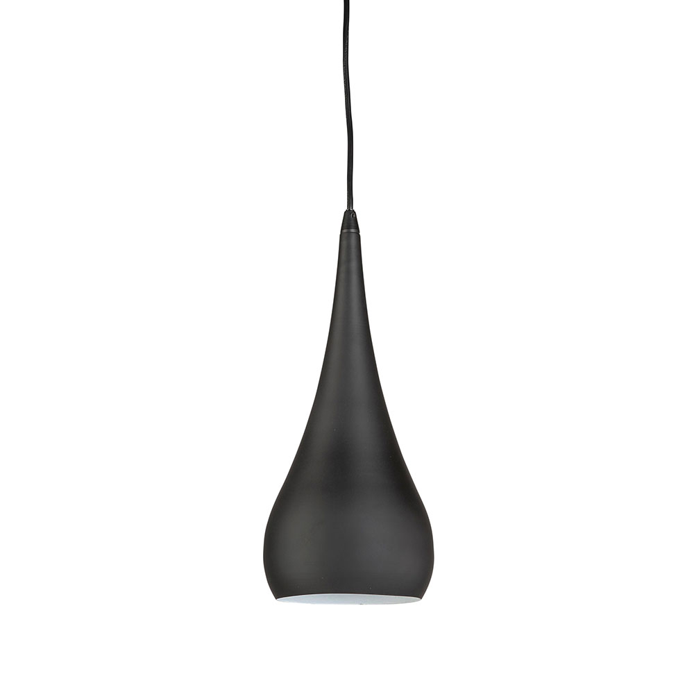 Goccia 1 Light Pendant Brushed Black - GOCCIA BLK