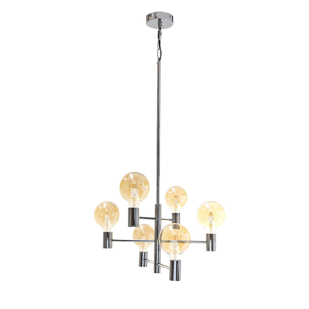 Larry 6 Light Pendant Chrome - LARRY-6L CH