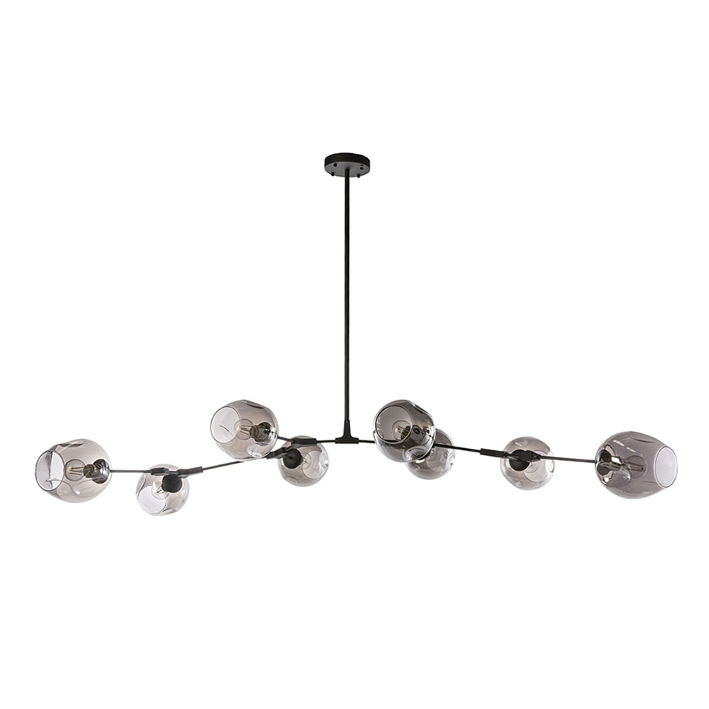 Tech 8 Light Pendant Black - TECH-8L BLK