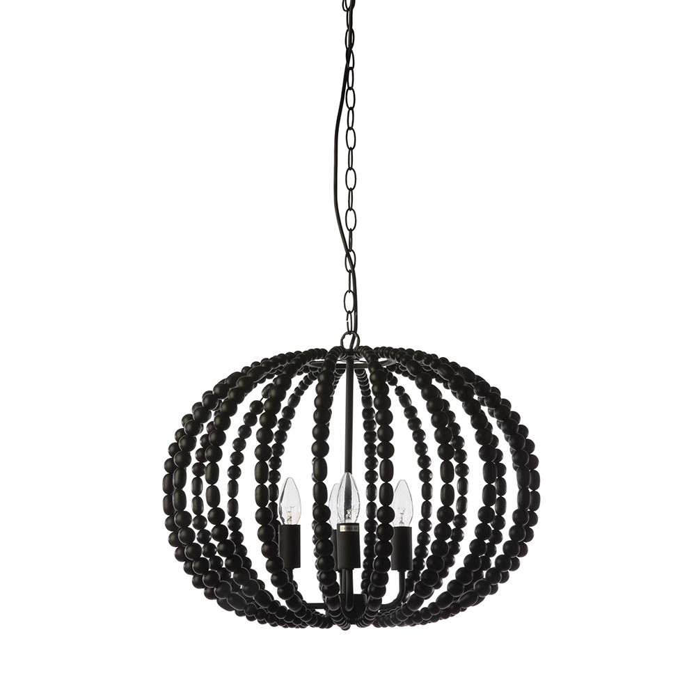 Vanity 4 Light Pendant Black - VANITY-4 BLK