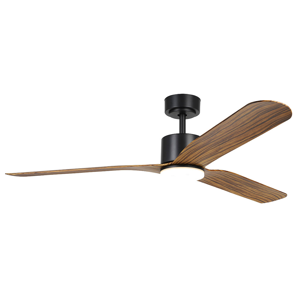 Iluka 60" DC Ceiling Fan With 20W Dimmable LED Light Rustic Timber / Tunable - 20538115