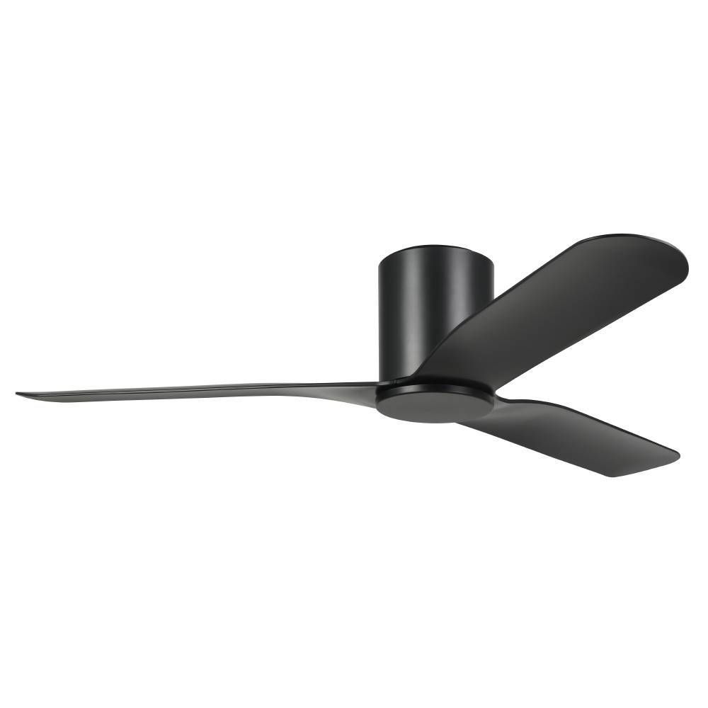 Iluka 52" DC Flush Ceiling Hugger Fan Matt Black - 20538202