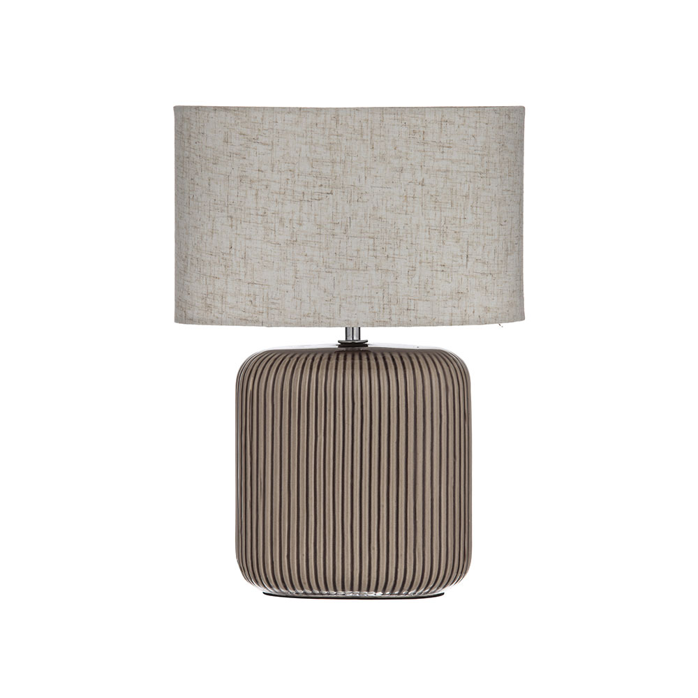 Claro Table Lamp Brown / Cream  - CWTLAM002CR