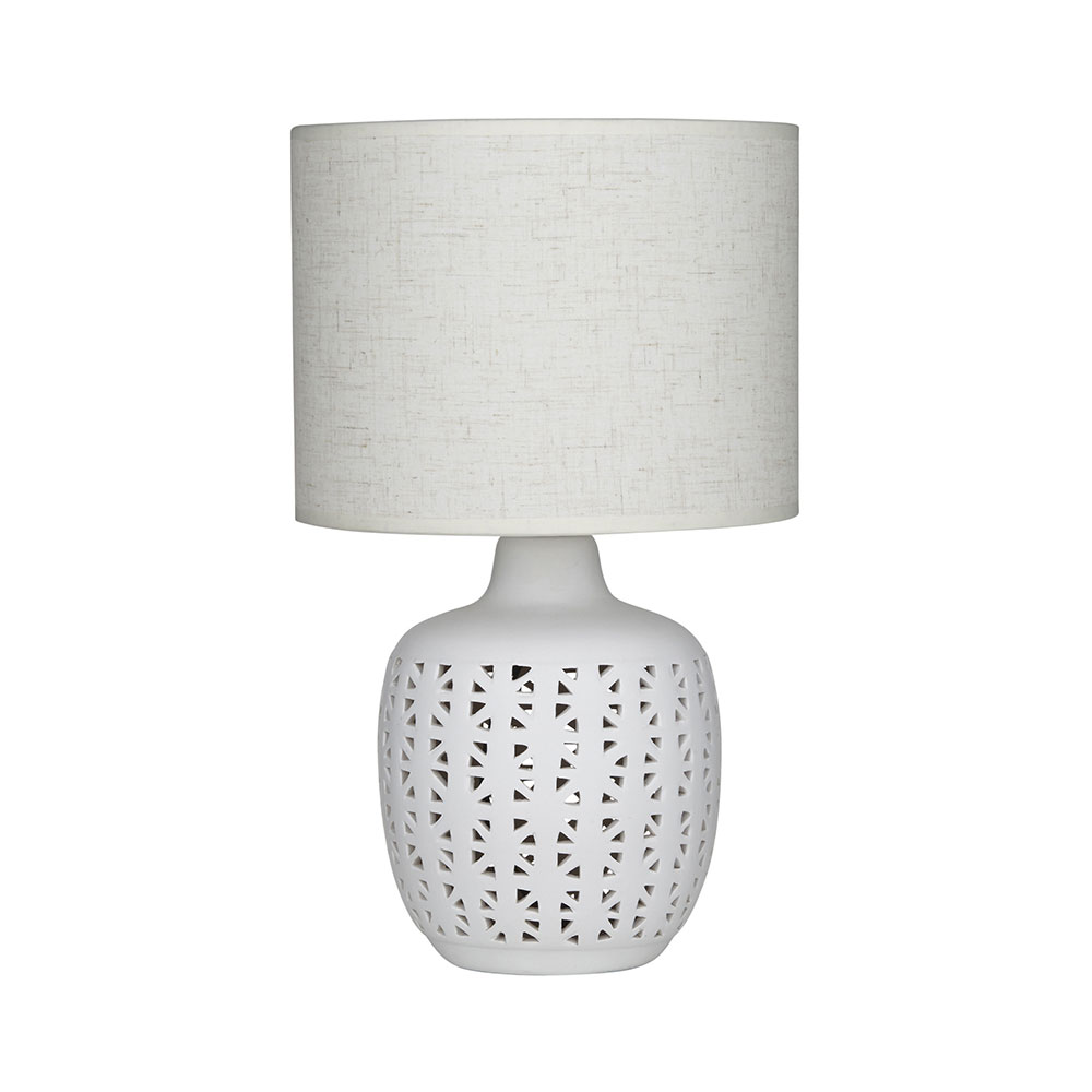 Cissy Table Lamp White / Natural - CWTLE980