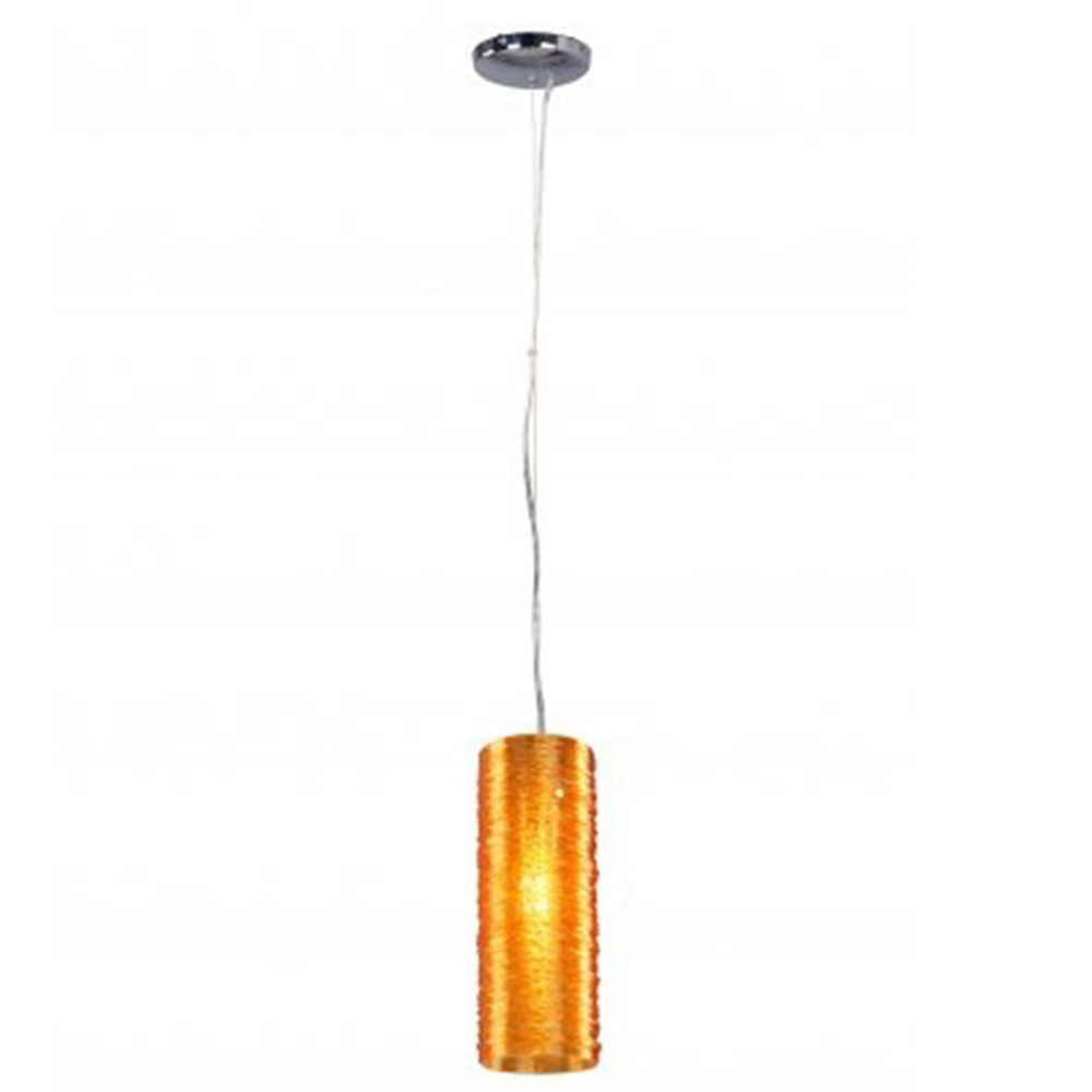 Carlton 1 Light Pendant Small Amber - CARLTON-S-AMB