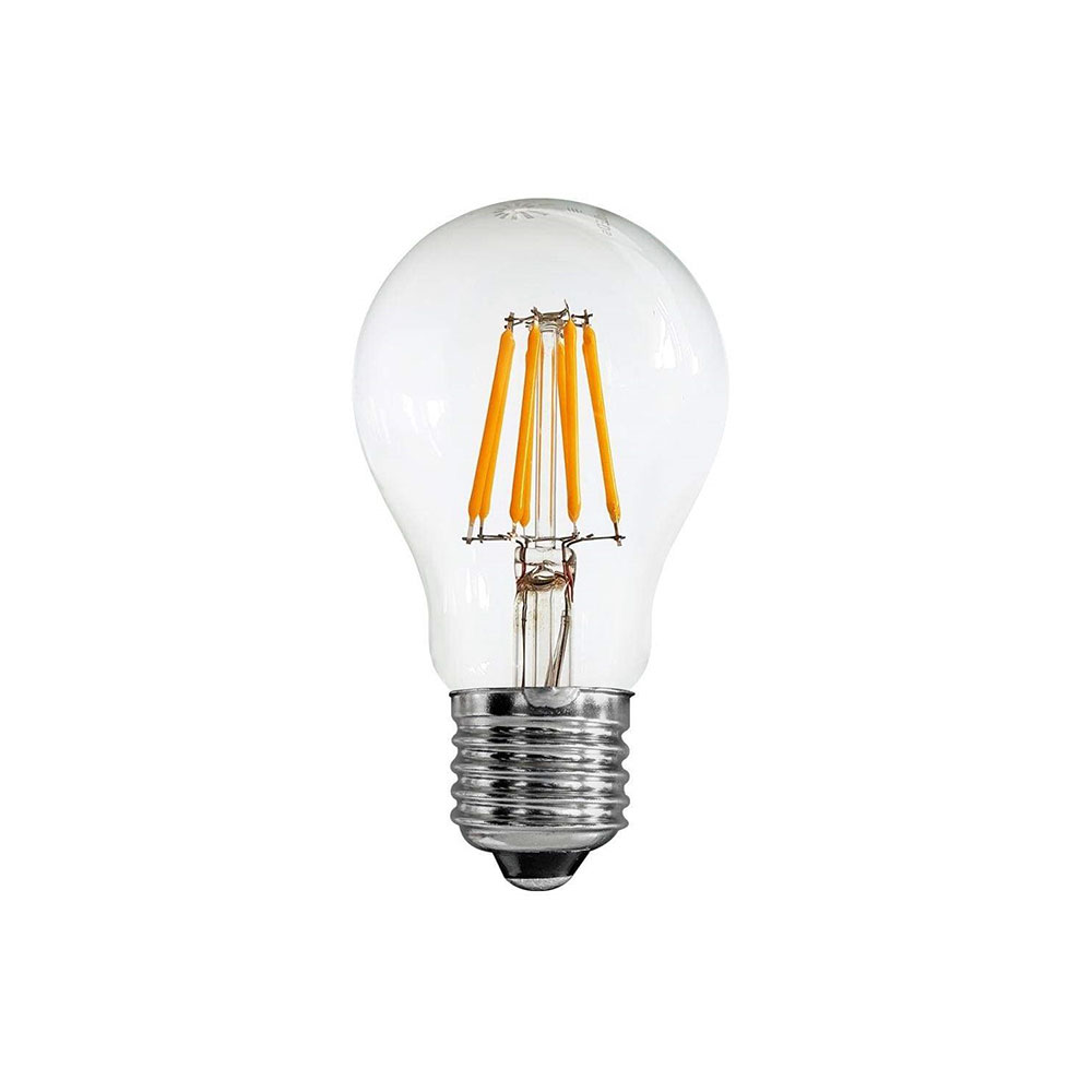 Filament 12~24 Volt DC GLS LED 8W E27 Dimmable / Warm White - F827-A60-C-12V-27K