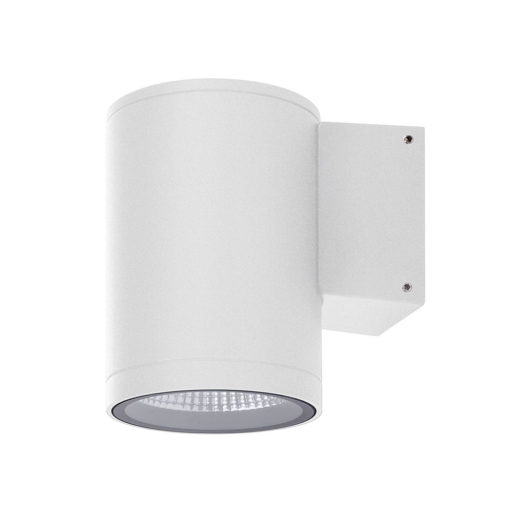 Volintas 8W 240V LED Fixed Wall Pillar Light  Matt White / Tri-Colour - HCP-213080