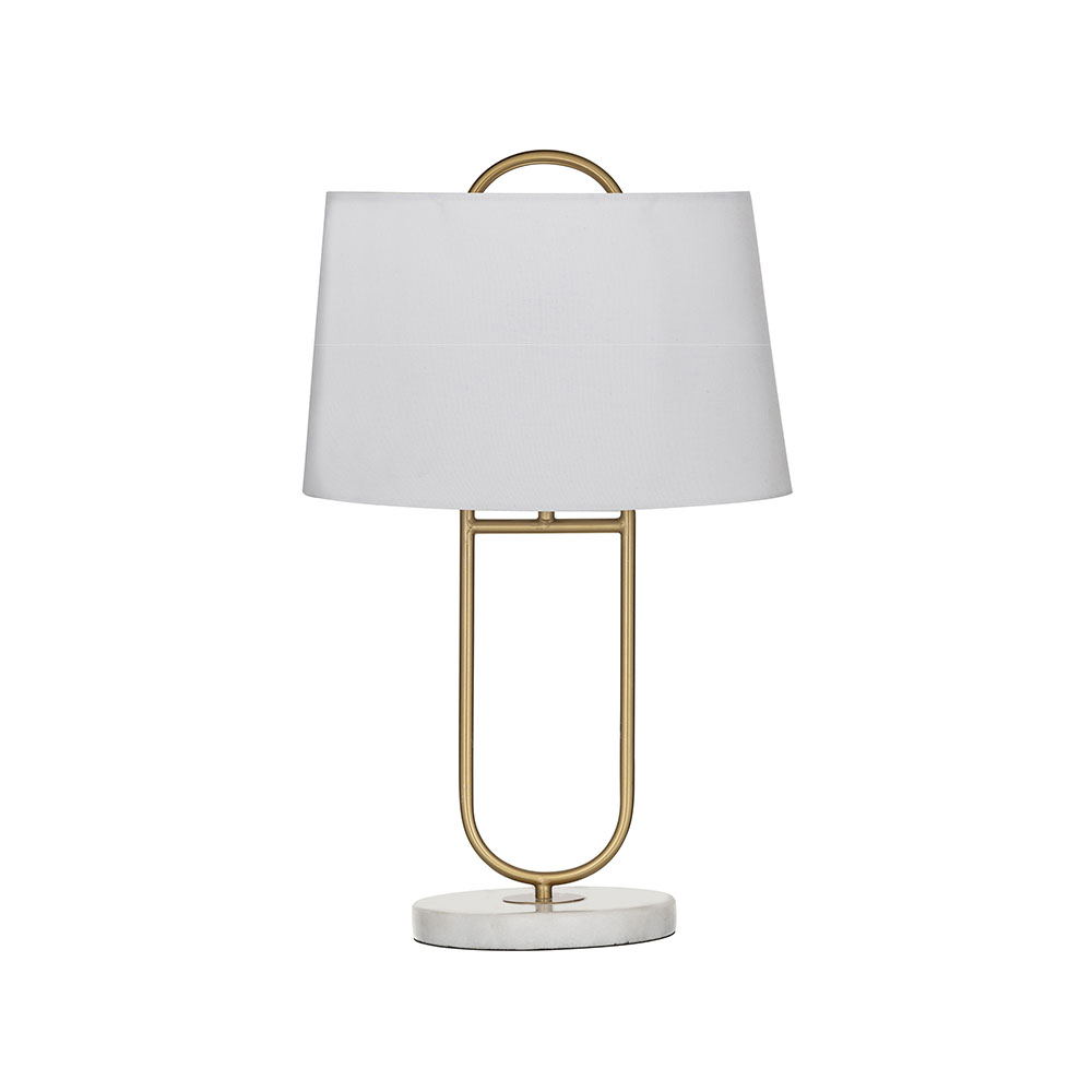 Bennesse Table Lamp Brass Tone / White  - LXTLAM001