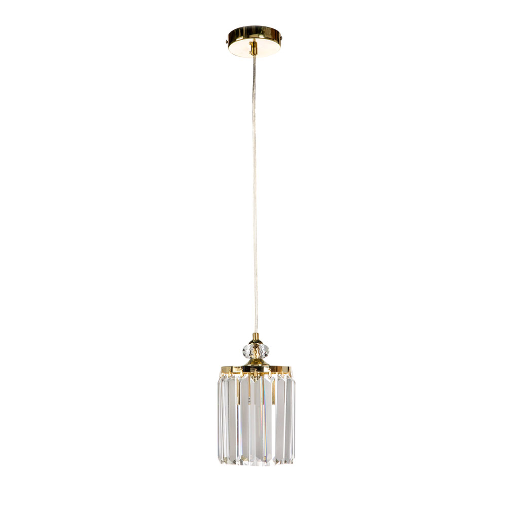 Miriana 1 Light Crystal Pendant Gold - MIRIANA-1P GLD