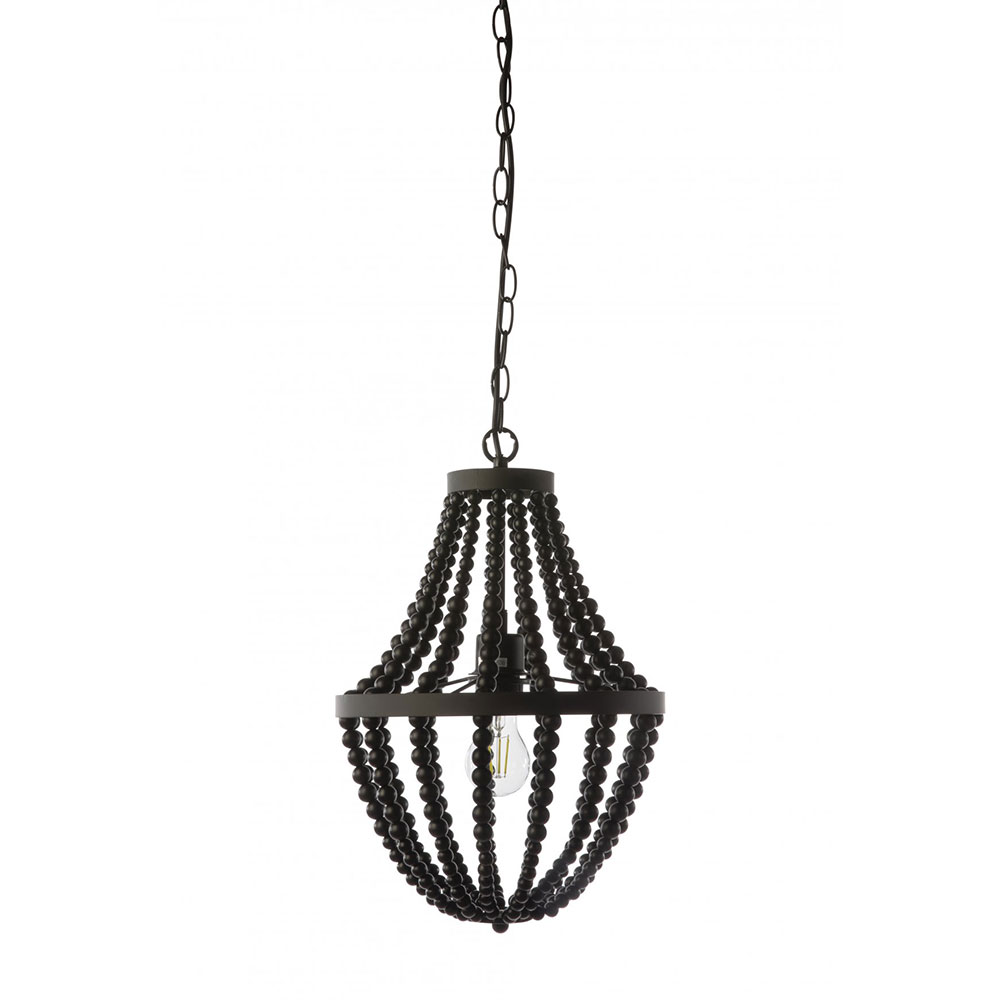 Princes 1 Light Pendant Black - PRINCES-1L BLK