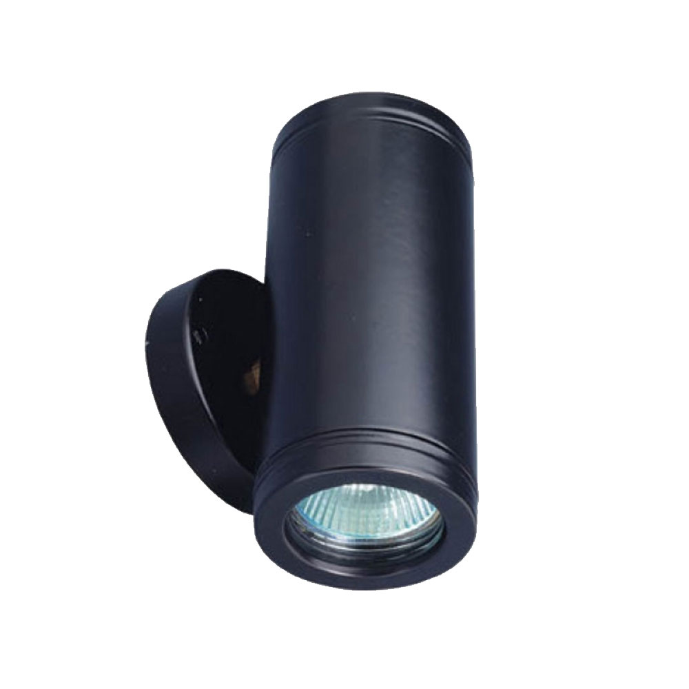 ZT 12V MR16 Down Wall Pillar Light Black - ZT-054 BLK