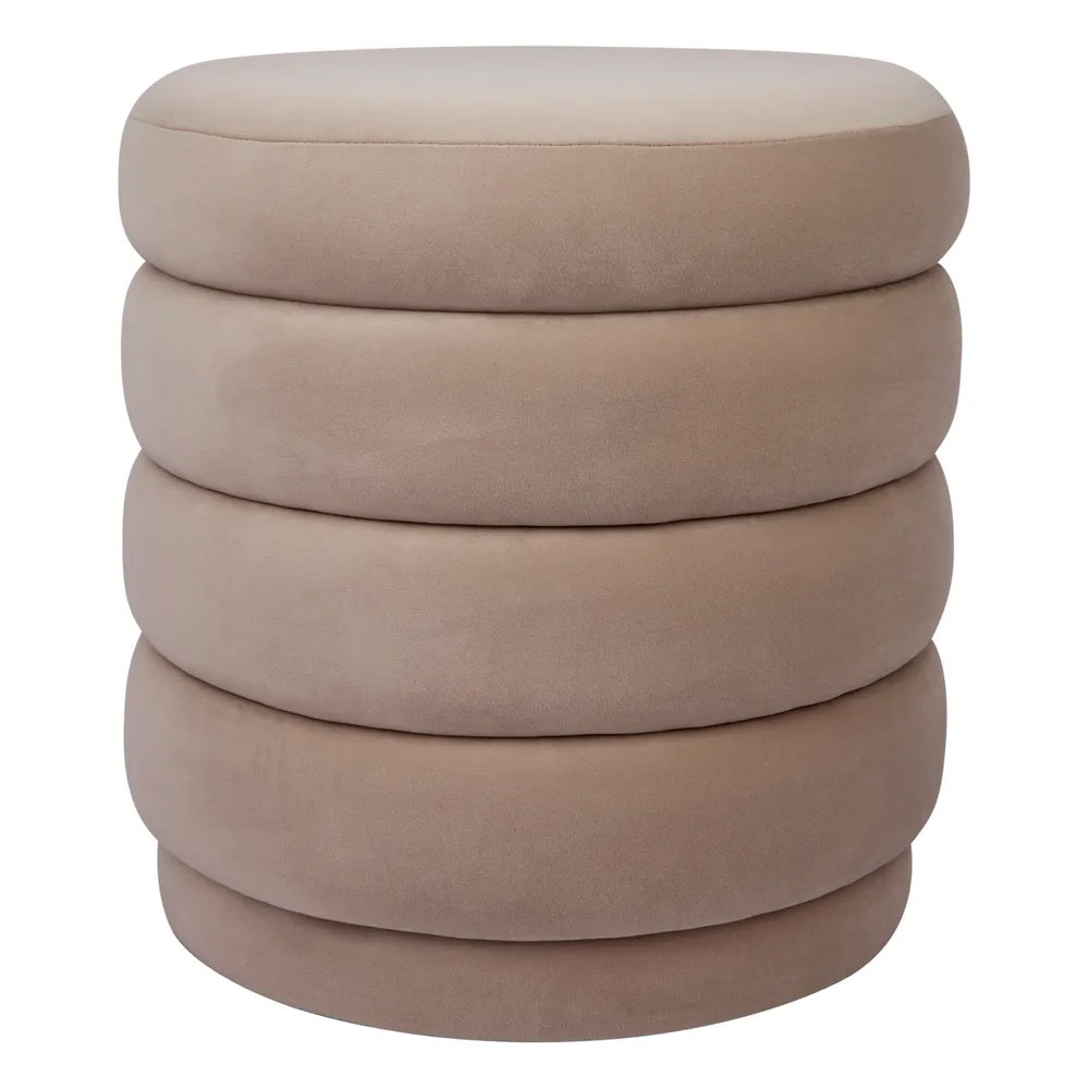 Demi Stool Nude Velvet - 32856