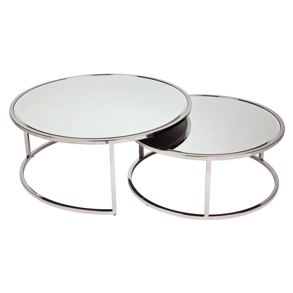 Serene Nesting Coffee Tables Nickel - 32932