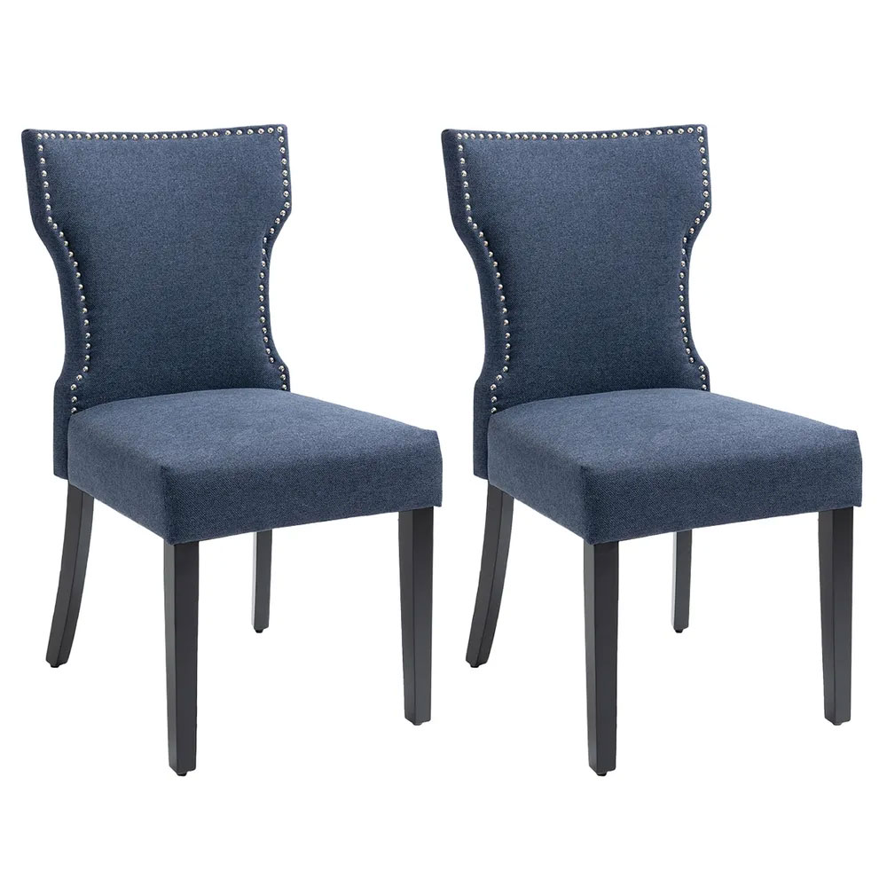 Geneva Dining Chair Navy (Pair) - 32965