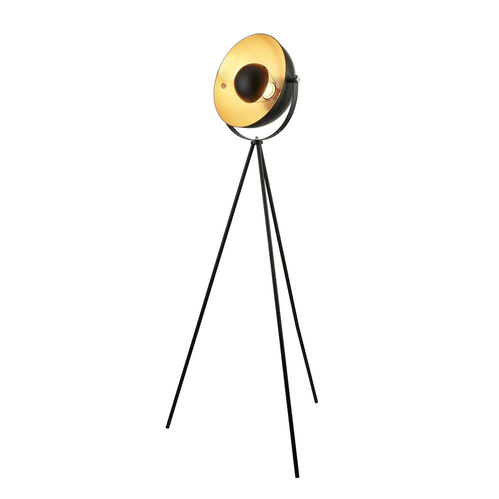 Tripod Style Floor Lamp Matt Black - AU8022-BK