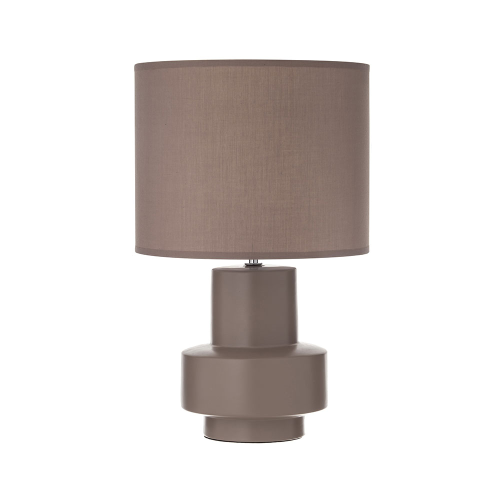 Titus Table Lamp Taupe / White - CWTLAM006