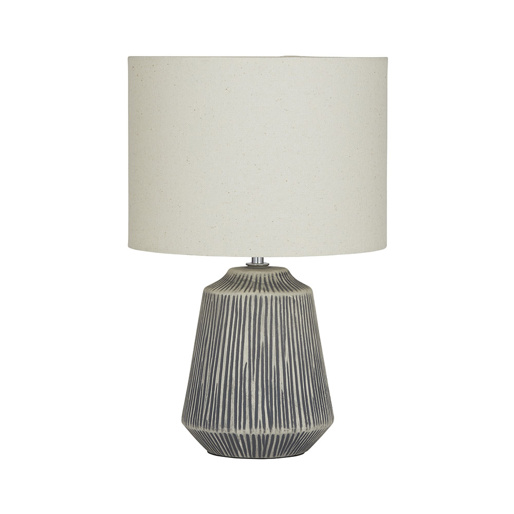 Sahara Table Lamp Grey / Natural - CWTLE399