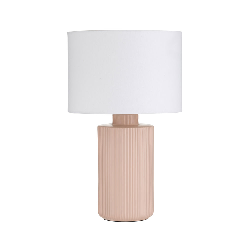 Oscar Table Lamp Pink / Cream - CWTLEM001PK