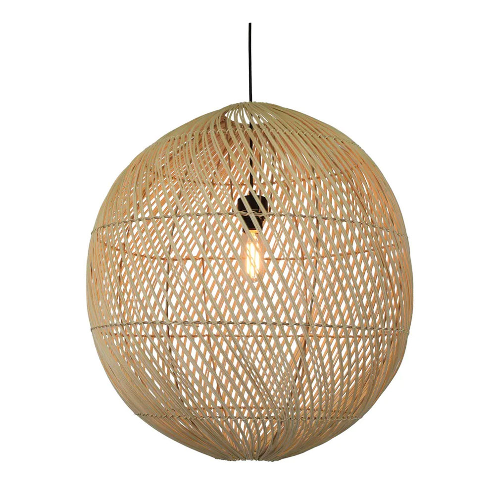 Aspen Rattan Ceiling Pendant Shade Only Natural - ELVIXKRL01MN