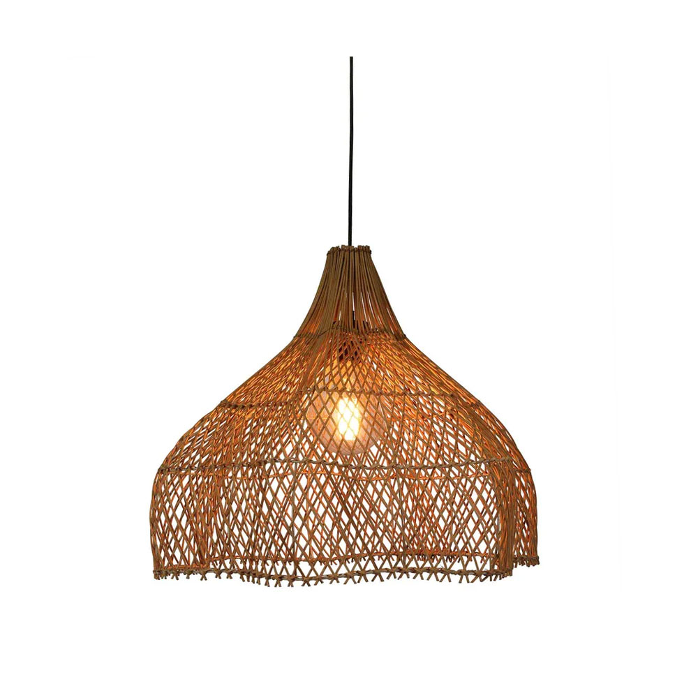 Fortuna Medium Rattan Ceiling Pendant Shade Only Natural - ELVIXKRL103S