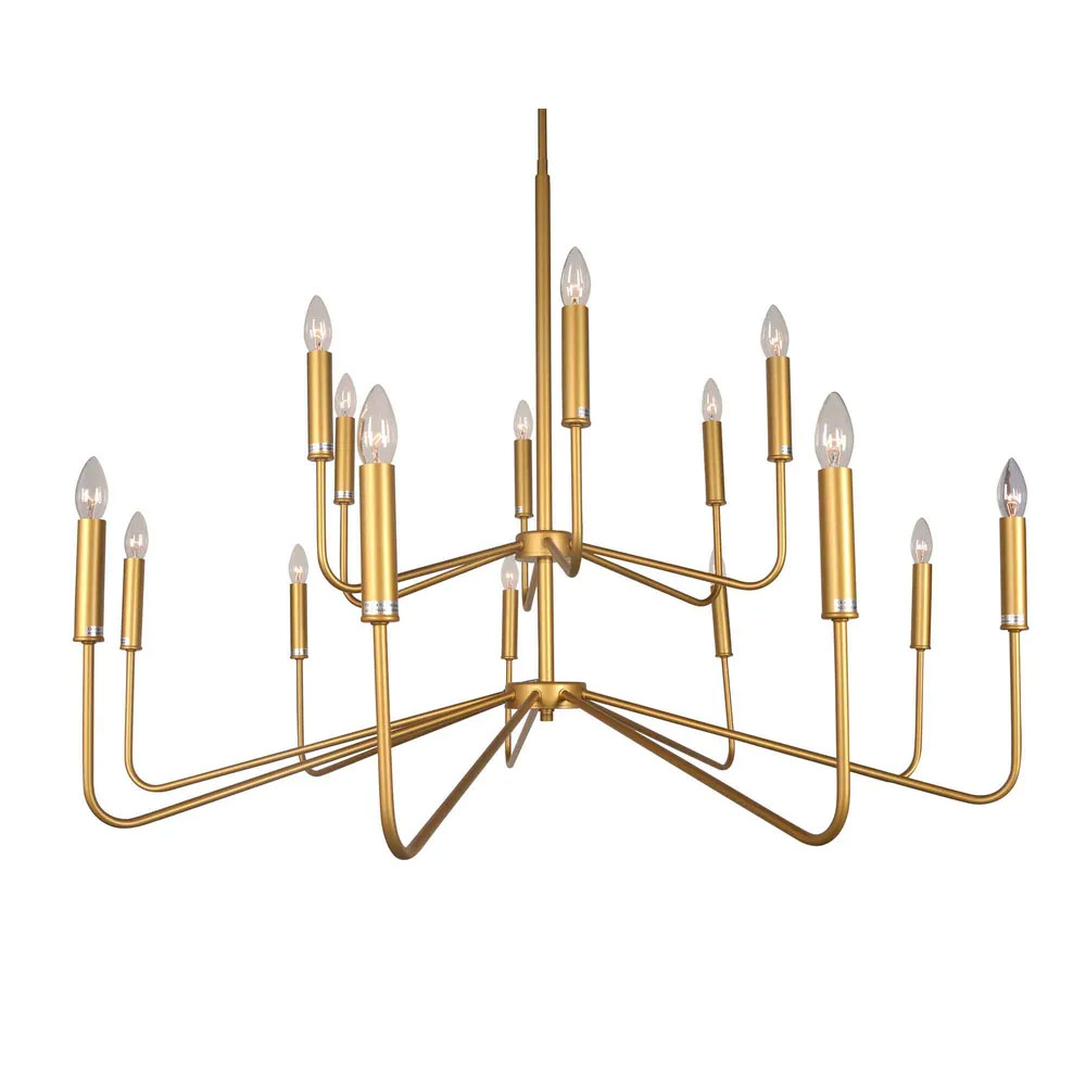 Wentworth 15 Light Candelabra Pendant Gold - ELZRD329715YB