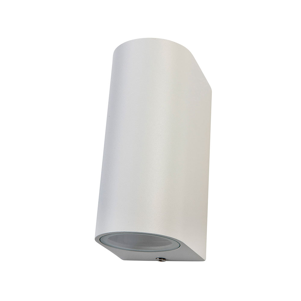 EXP 2 Light Up & Down 240V GU10 Wall Pillar Light White - EXP-2 WHT