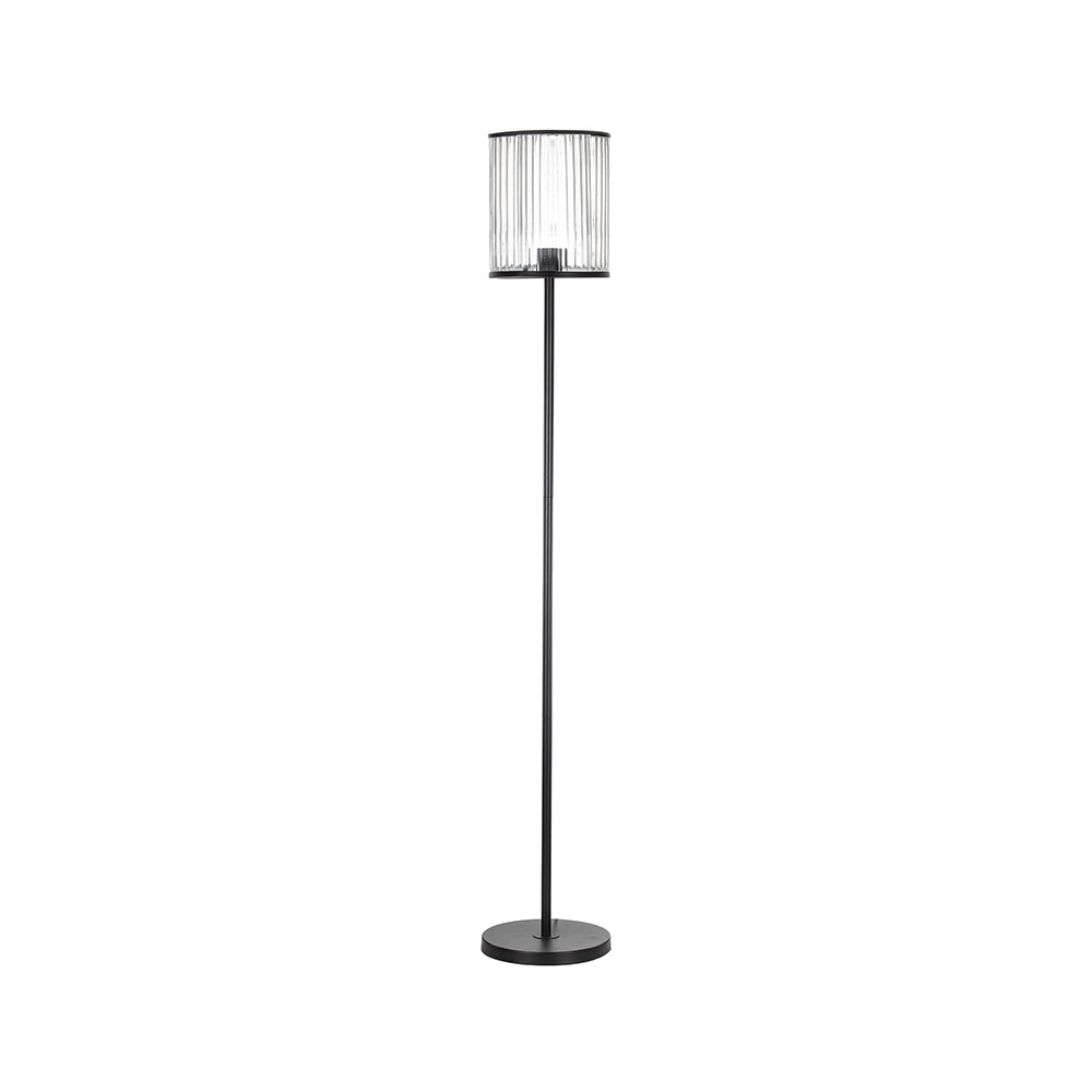 Cyrus Floor Lamp Black / Clear - JLFLAM012