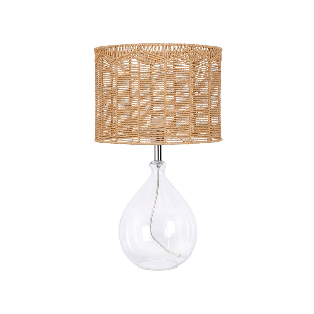 Kokamo Table Lamp Clear / Natural - JLTLAM022