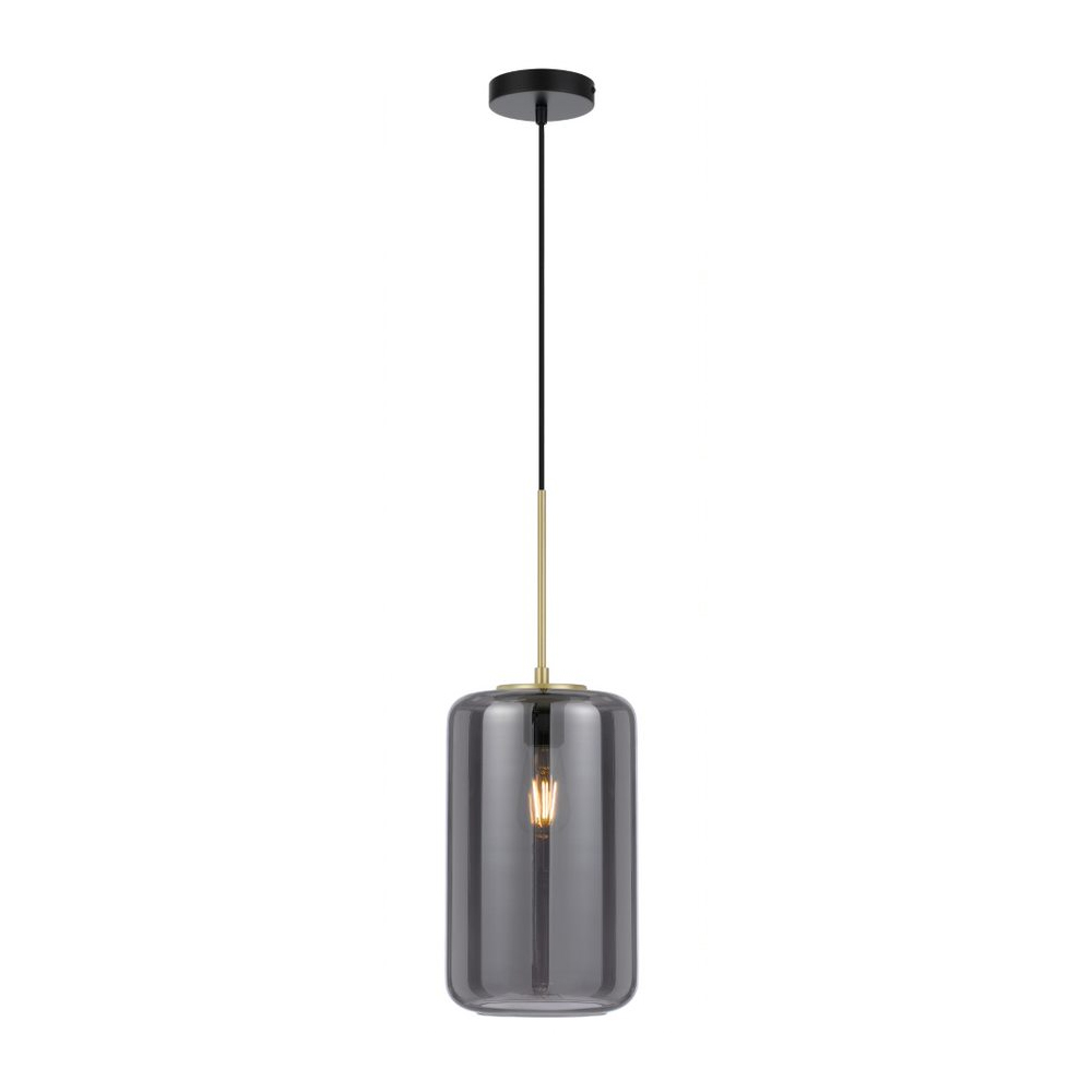 Korova Medium Pendant Brass / Smoke - KOROVA PEM-BRSSM