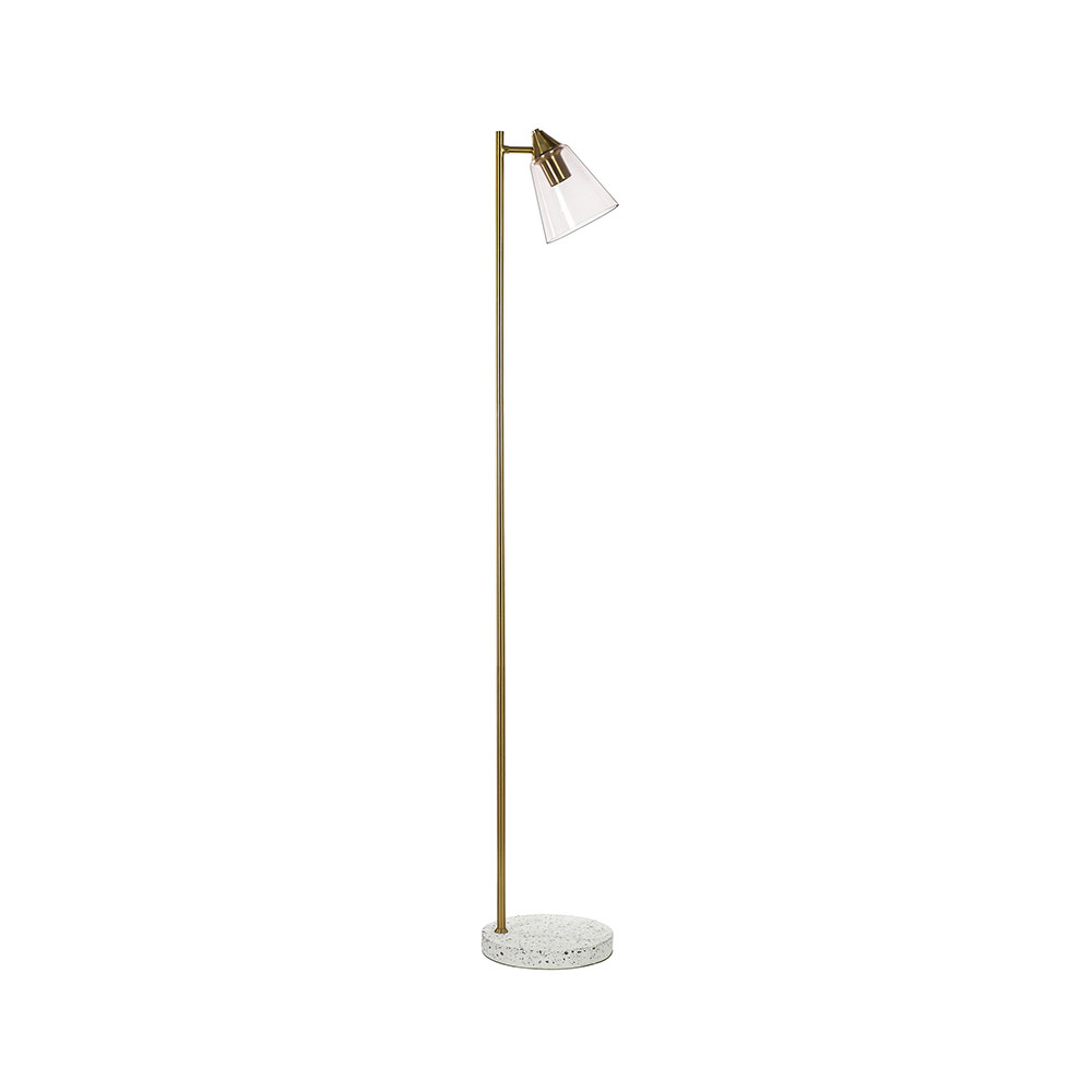 Eva Floor Lamp Pink / White / Brass - LXFLEM003