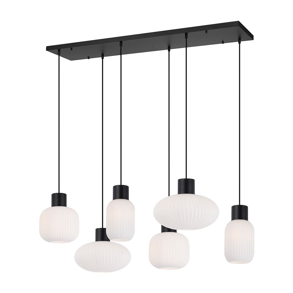 Nori 6 Light Pendant Black - NORI PE6-BKOM