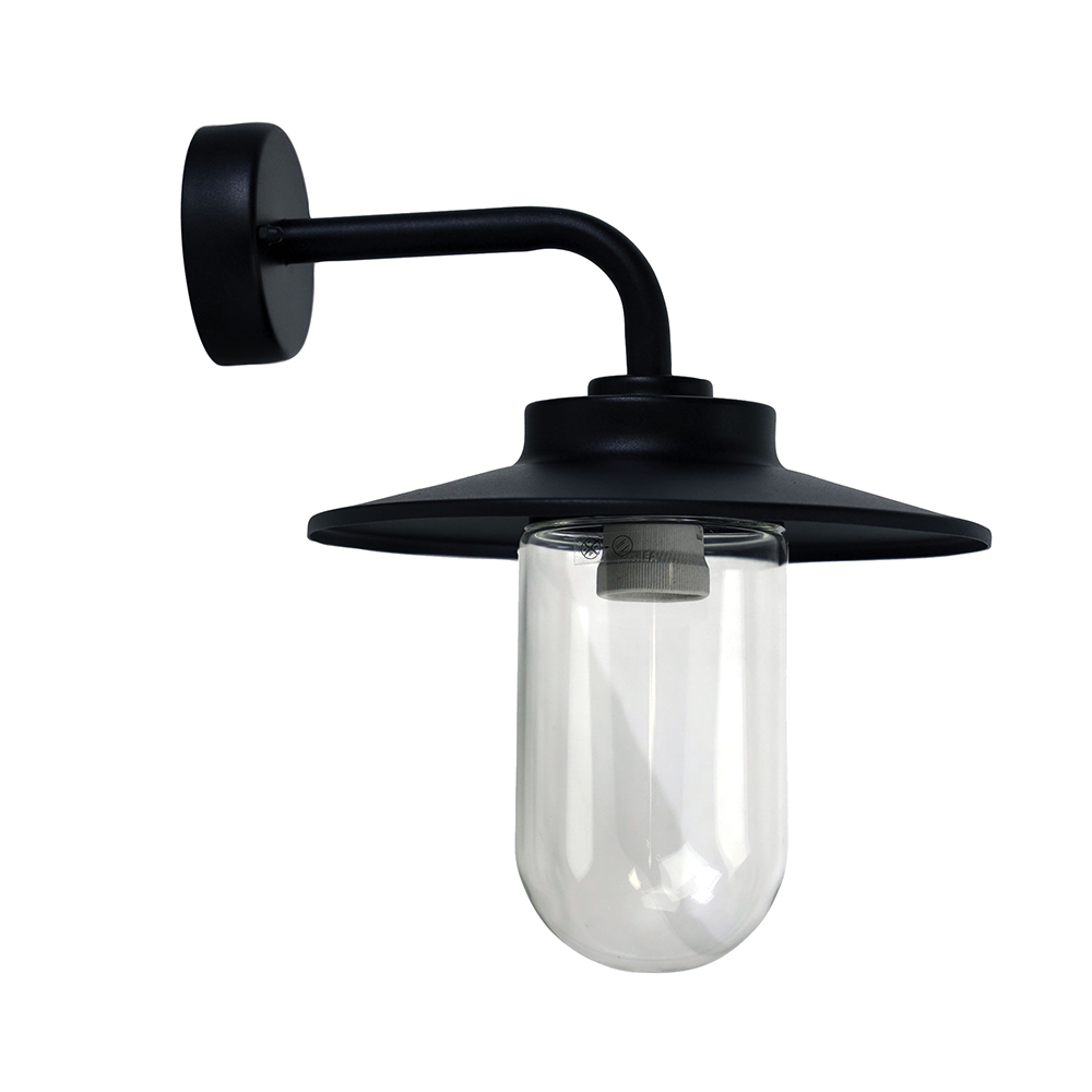 Anzio Hampton Style Wall Light Black IP44 - OL7643BK