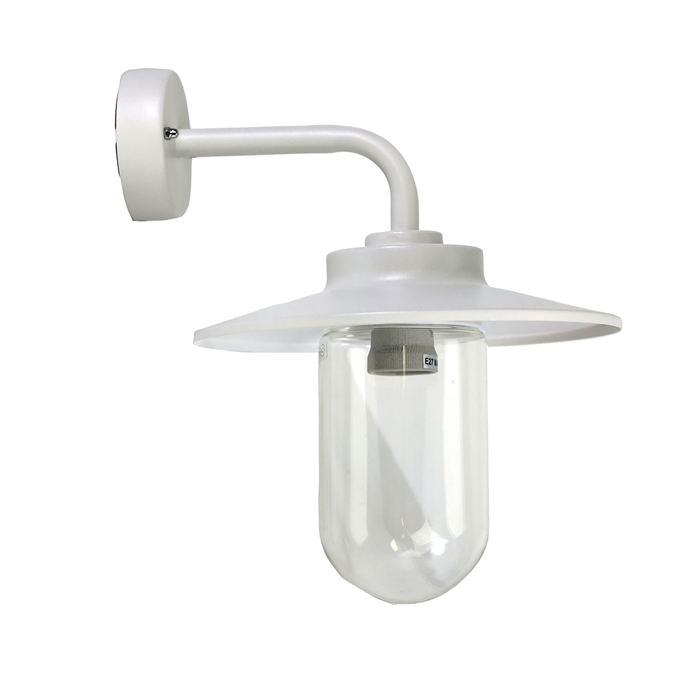 Anzio Hampton Style Wall Light White IP44 - OL7643WH