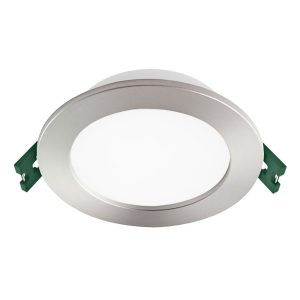 Trader Round 9W Dimmable LED Downlight Satin Nickel / Tri-Colour - S9141TC/SN