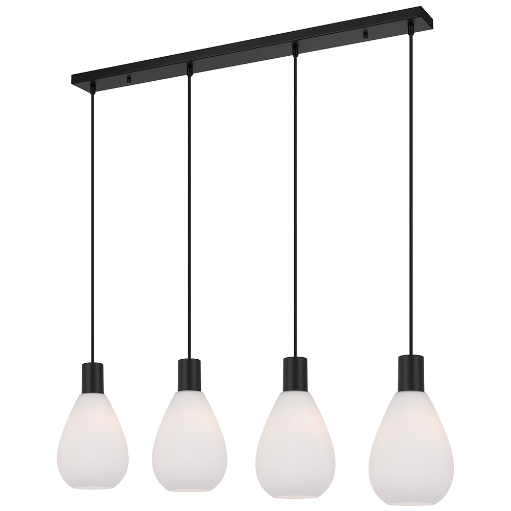 Tresor 4 Light Pendant Black - TRESOR PE4-BKOM