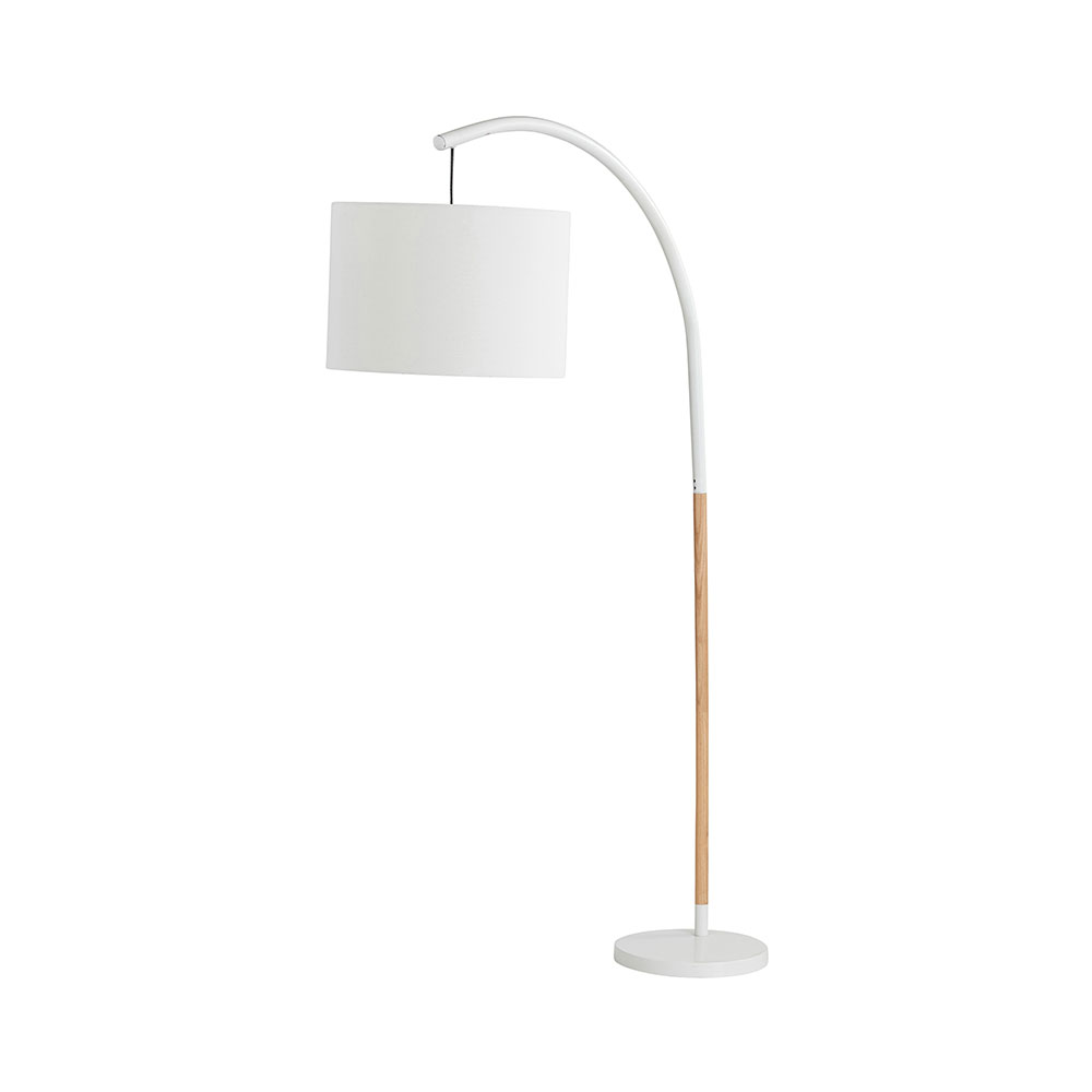 Milano Floor Lamp White / Natural - XUFL 0911