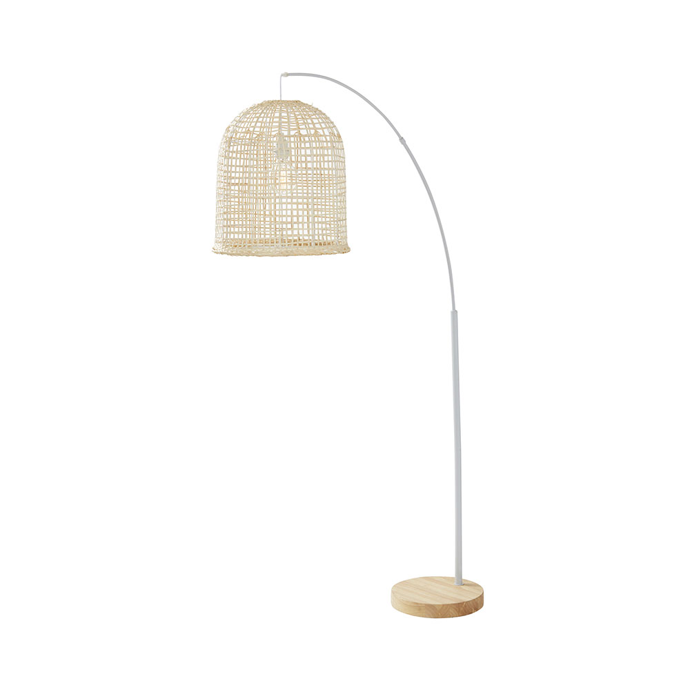 Weave Floor Lamp Natural / Light Grey - XUFL 7711