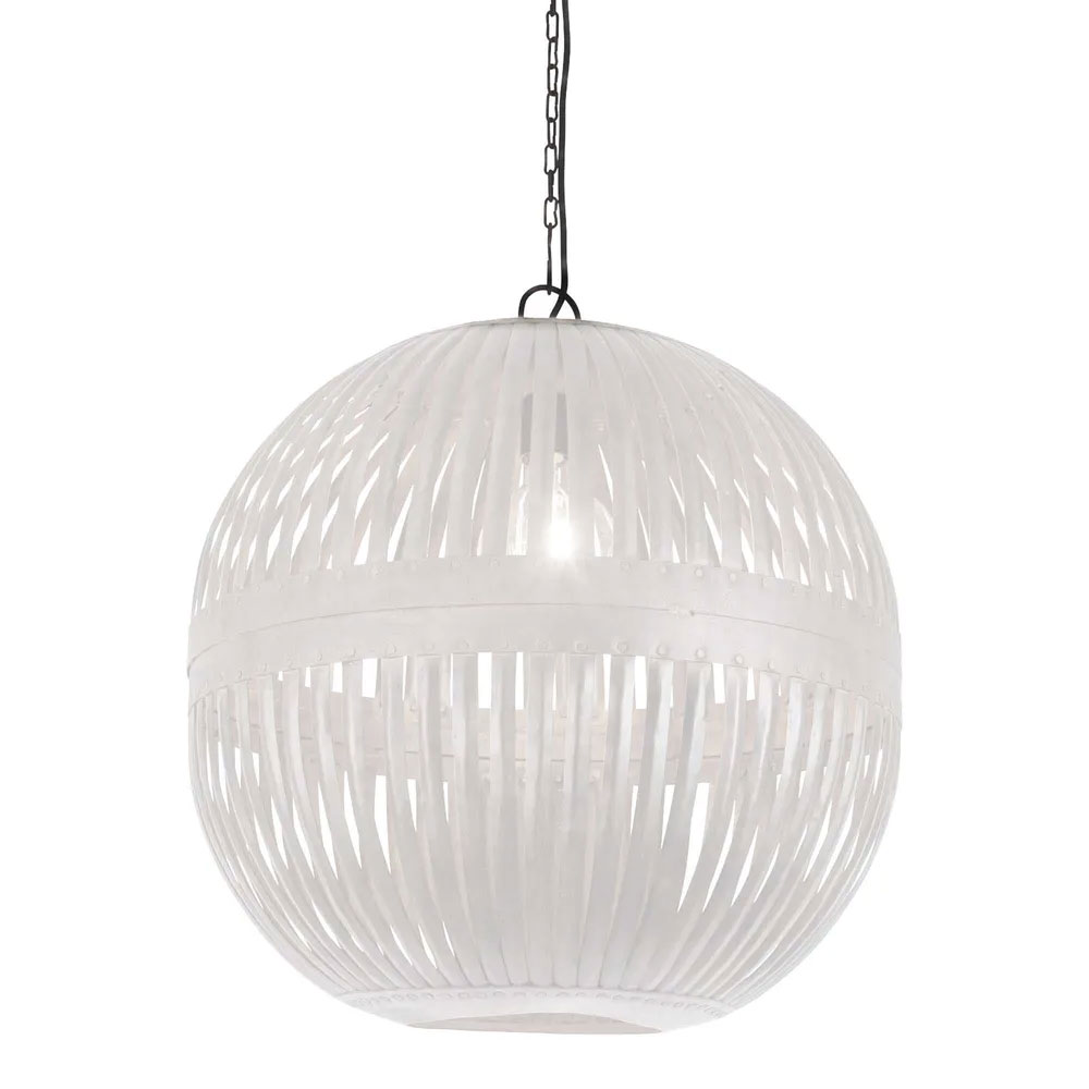 Esch Ball Pendant Antique White - ZAF5238WH