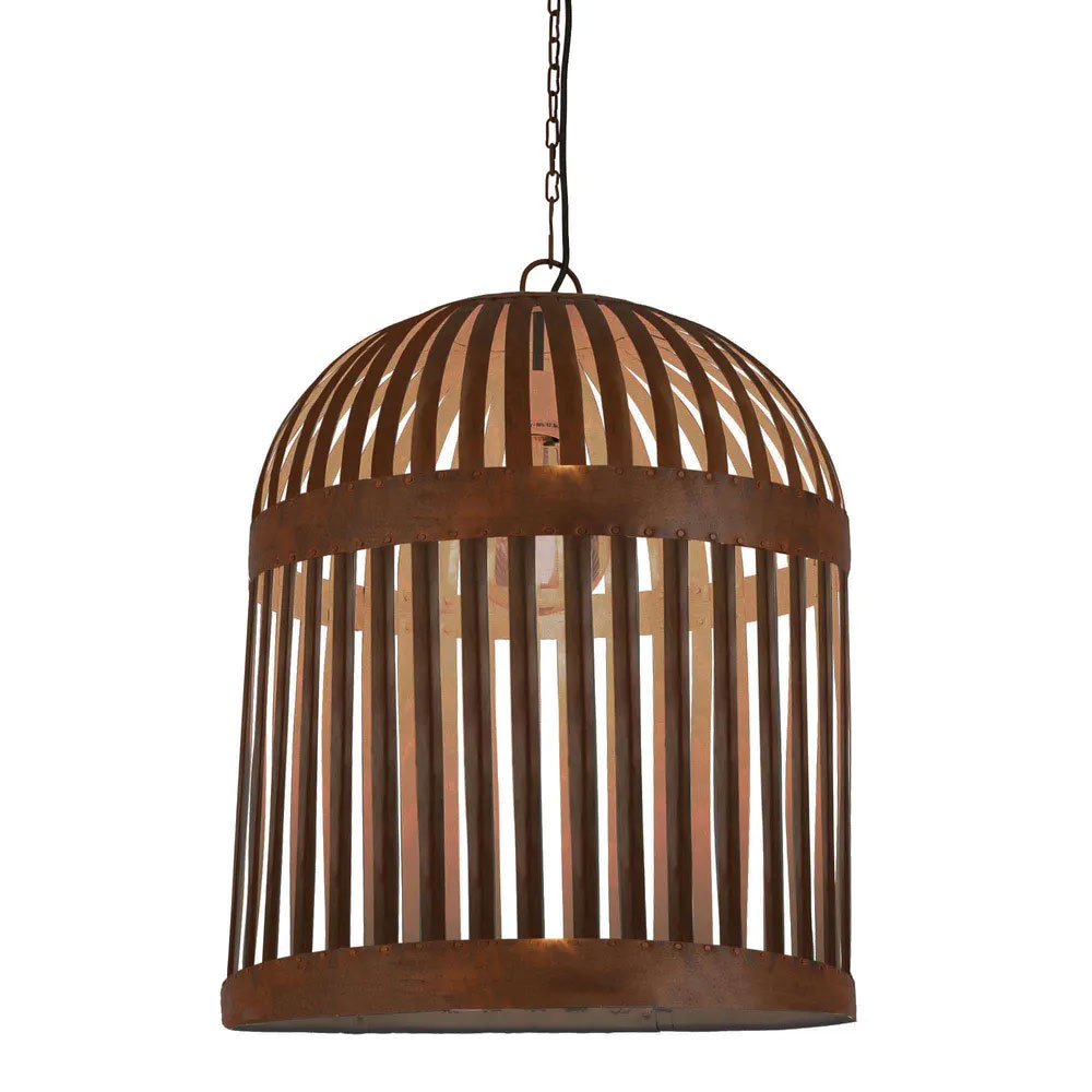 Esch Cage Pendant Antique Rust - ZAF5239RU